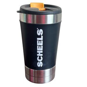 Scheels Travel Tumbler 20 oz Black Vacuum Stainless Steel Double Wall Vacuum